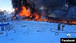 Пожар на одном из крупнейших рынков Самары произошел 22 января