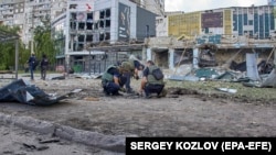 Місце російського обстрілу в Харкові, 20 липня 2022 року 