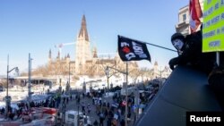 Protestele camionagiilor au început pe 29 ianaurie ca urmare a împunerii obligativității ca șoferii să fie vaccinați.