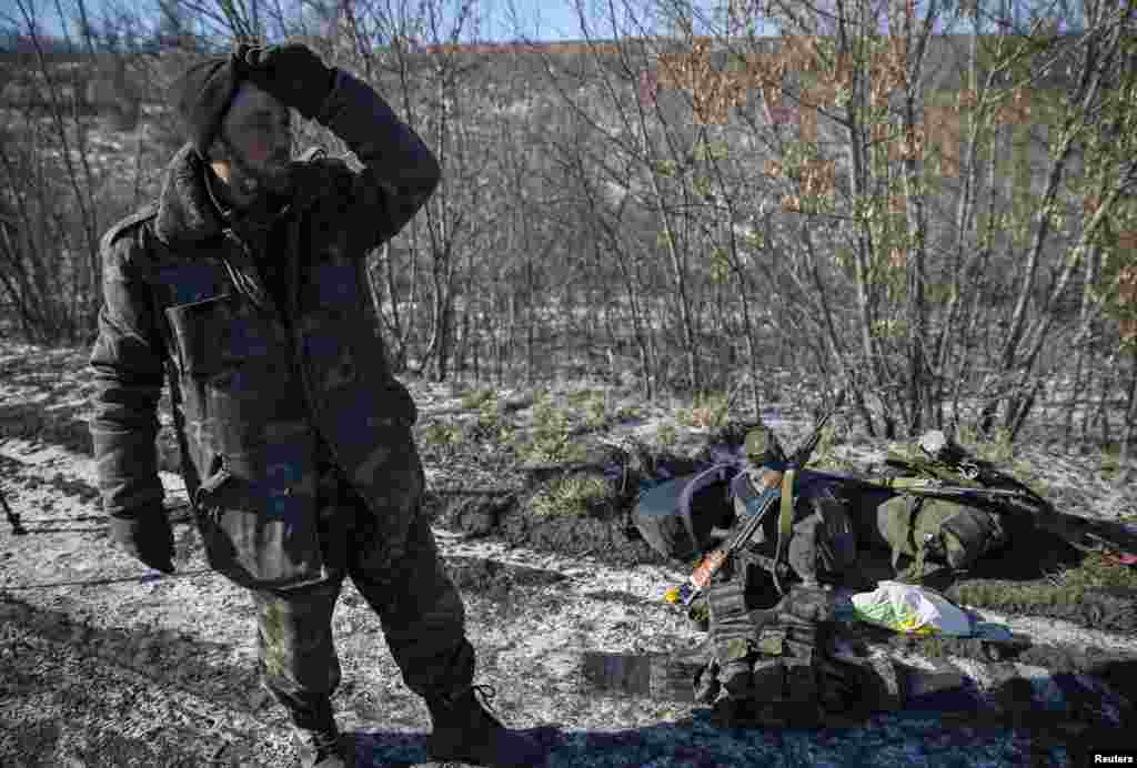 Хуруҷи нерӯҳои украинӣ аз Дебалтсево.