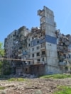 Ukraine -- Residential building destroyed by the Russian gluiding bomb in Pokrovsk, Donetsk region, May 2025