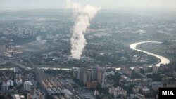 Аерозагадување во Скопје. 