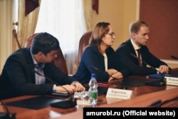 Олександр Баримов у кабінеті губернатора Амурської області Василя Орлова