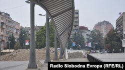 Srpske barikade na mostu u Mitrovici, 24.oktobar 2011. foto: Amra Zejneli