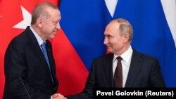 Ռուսաստանի նախագահ Վլադիմիր Պուտին և Թուրքիայի նախագահ Ռեջեփ Էրդողան, արխիվ
