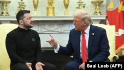 Доналд Трамп ва Владимир Зеленский.