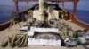 O fotografie publicată de CENTCOM pe 15 februarie arată un transport cu arme iraniene destinate rebelilor houthi din Yemen, pe care marina le-a confiscat de pe o navă în Marea Arabiei pe 28 ianuarie.