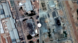 Iran nuclear facilities - before and after - screenshot
