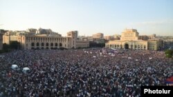 Сегодняшний митинг в центре Еревана