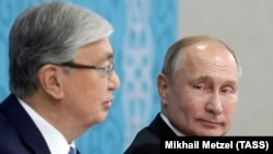 Қосимҷомарт Тоқаев ва Владимир Путин