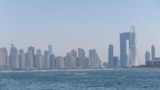 View from Palm Jumeirah island overlooking the Dubai Marina area. 2024. Kazakhstan in Dubai