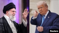 Iranski vođa Ali Hamnei (lijevo) i američki predsjednik Donald Trump