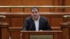 Deputatul Adrian Solomon, la tribuna Parlamentului. 
