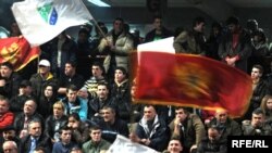 Bijelo Polje, predizborni skup Koalicije Za evropsku Crnu Goru, Foto: Savo Prelević