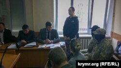 Довірена особа президента Росії Володимира Путіна Олена Одновол у Херсонському міському суді, 25 квітня 2018 року
