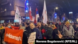 Протест на Еко движењата и Иницијативата Не го дави Белград за ослободување на уапсените по блокадите на патиштата во Србија