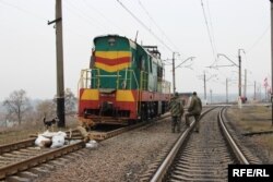 Calea ferată dinspre Donbas - blocată.