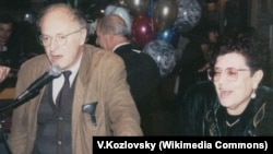 Иосиф Бродский и Людмила Штерн в ресторане "Русский самовар", 1993 год