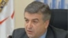 Armenia -- Mayor of Yerevan Karen Karapetian at a press conference talking about transport issues, Yerevan, 21 June, 2011