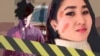 Kyrgyzstan - Collage of murdered Aizada Kanatbekova