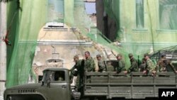  Гуьржийчоь – Цхинвалехь йохийначу хIусмашна уллех дIайоьдуш ю оьрсийн салттий тIехь болу тIеман машен, I8СЕН(ГЕЗГ)2008