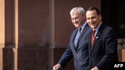 Министры иностранных дел Украины Андрей Сибига (слева) и Польши Радослав Сикорский, фото иллюстративное