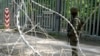 Польскі вайсковец на мяжы Польшчы і Беларусі. Архіўнае фота