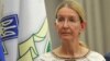 Виконувач обов’язків міністра охорони здоров'я України Уляна Супрун під час брифінгу. Київ, 1 серпня 2016 року