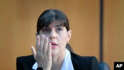 Șefa Parchetului European, Laura Codruța Kovesi. 